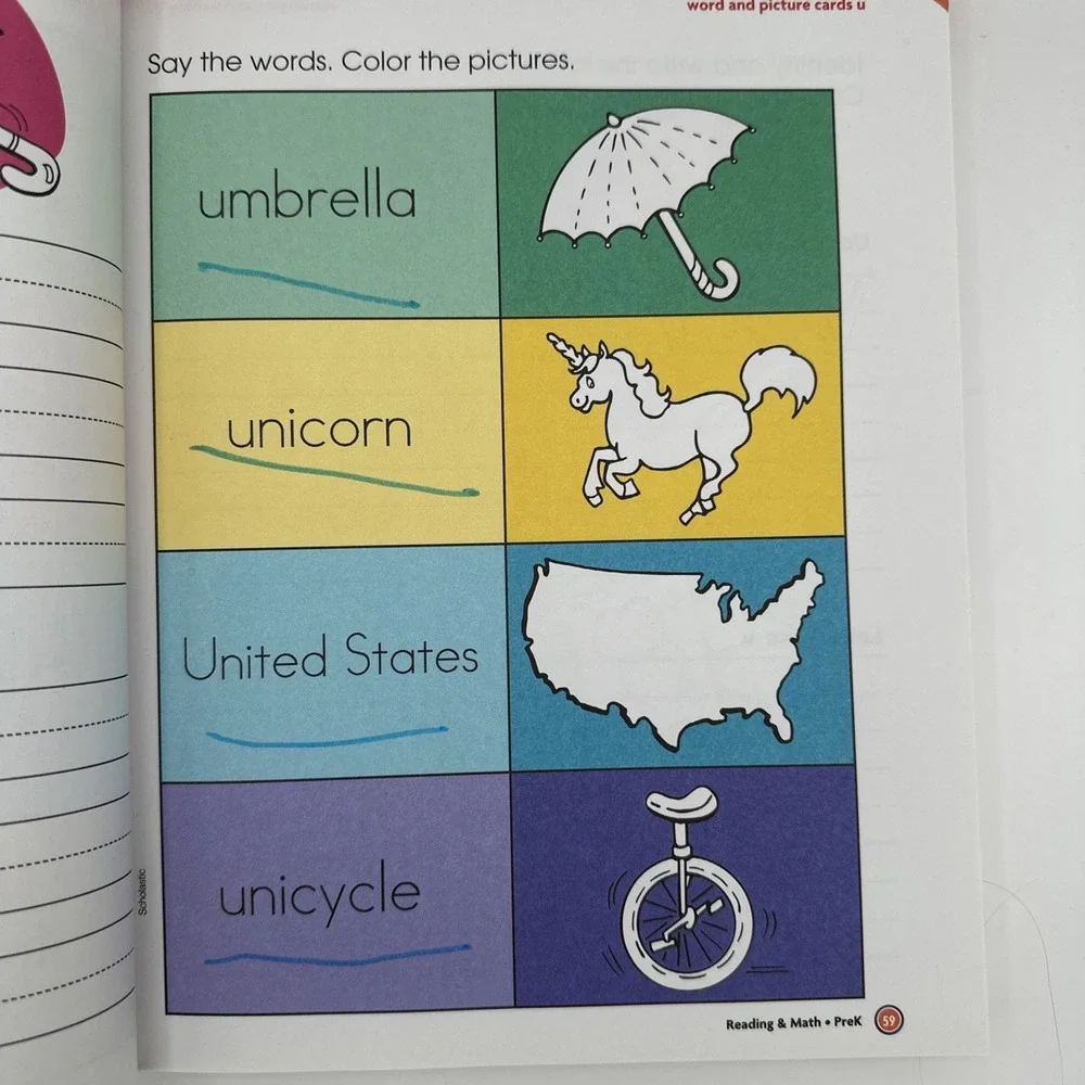 Scholastic‎ Pre-Kindergarten Jumbo Workbooks Paperback Children Ages 3-4 New